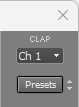 CLAP option in VST window
