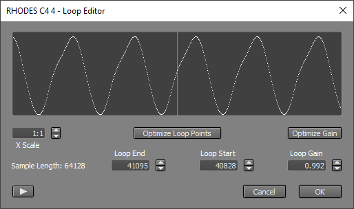 Loop Editor window