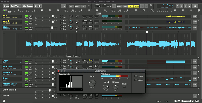 MultitrackStudio on Macbook